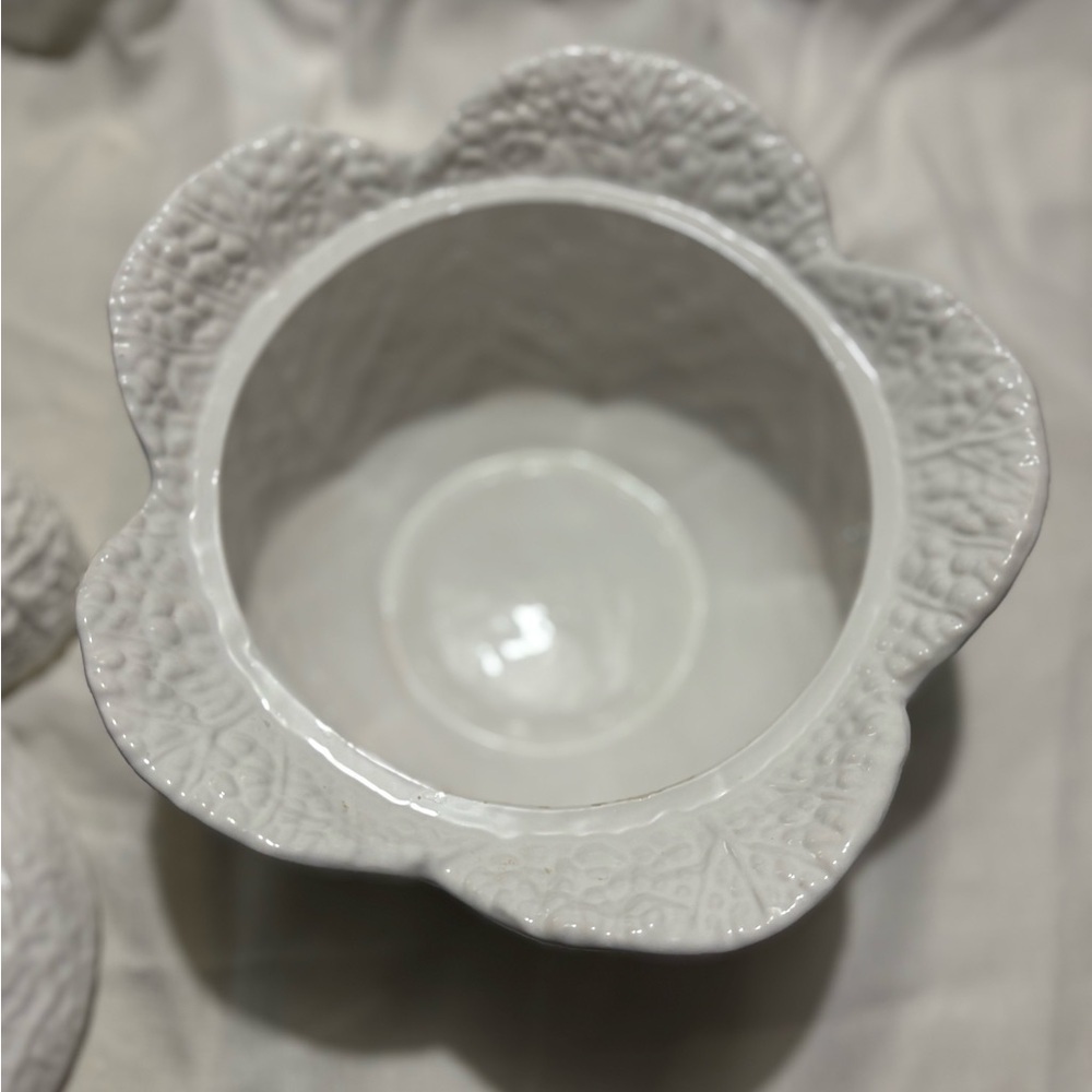 Vintage Himark Elegant White Cabbage Serveware Set - Picture 7 of 11